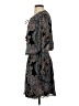 Allison Joy 100% Polyester Paisley Black Casual Dress Size XS - photo 5