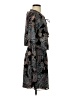 Allison Joy 100% Polyester Paisley Black Casual Dress Size XS - photo 4