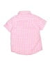 Crewcuts Checkered-gingham Pink Short Sleeve Button-Down Shirt Size 4 - 6 - photo 2