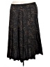 Koret 100% Rayon Paisley Black Casual Skirt Size 28 waist - photo 1