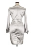 Unbranded Metallic Silver Cocktail Dress Size XL - photo 2