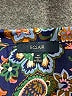Eclair 100% Polyester Paisley Blue Short Sleeve Blouse Size M - photo 7