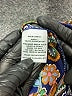 Eclair 100% Polyester Paisley Blue Short Sleeve Blouse Size M - photo 8