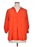 Mossimo 100% Polyester Orange 3/4 Sleeve Blouse Size XL - photo 1
