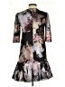 Needle & Thread Print Gray Cocktail Dress Size 2 - photo 2