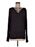 Jennifer Lopez 100% Rayon Black Long Sleeve Top Size M - photo 1