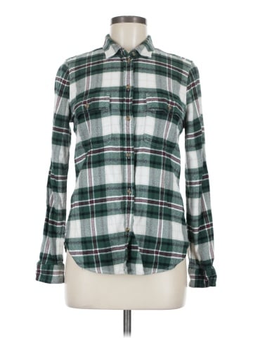 American Eagle Outfitters Long Sleeve Button-Down Shirt (view 1)