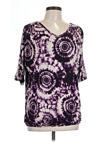 a.n.a. A New Approach 3/4 Sleeve Blouse (view 1)