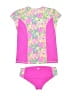 Roxy Hearts Pink Two Piece Swimsuit Size 16 (estimated) - photo 2