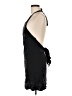 Zara 100% Cupro Black Cocktail Dress Size M - photo 5