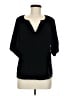 Old Navy 100% Polyester Black 3/4 Sleeve Blouse Size M - photo 1
