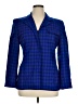 Carlisle 100% Wool Plaid Blue Wool Blazer Size 14 - photo 1