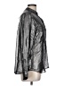 Banana Republic 100% Polyester Metallic Silver Long Sleeve Blouse Size Lg Petite - photo 4