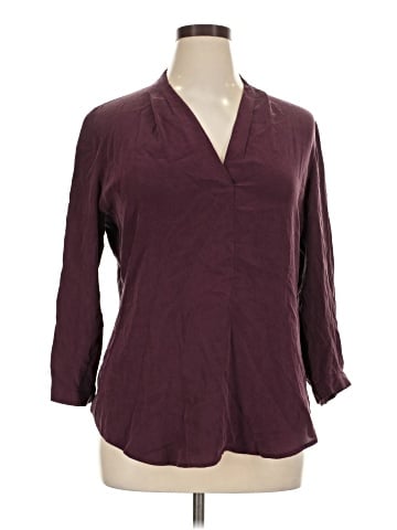 Max Studio 3/4 Sleeve Silk Top (view 1)