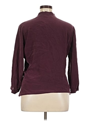 Max Studio 3/4 Sleeve Silk Top (view 2)