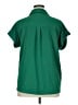 Pleione 100% Polyester Green Short Sleeve Blouse Size XL - photo 2
