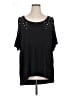 Roaman's Black Short Sleeve Top Size 14 (M) - photo 1