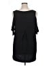 Roaman's Black Short Sleeve Top Size 14 (M) - photo 2