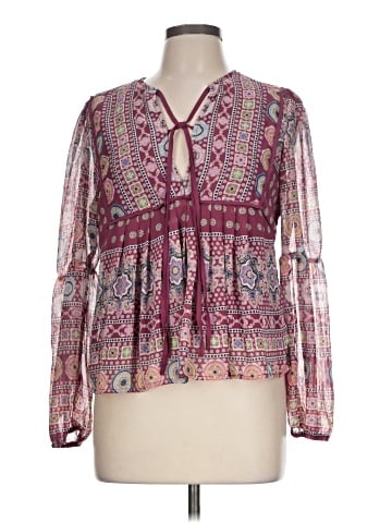 Blue Rain Long Sleeve Blouse (view 1)