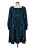 Listicle 100% Polyester Stars Blue Casual Dress Size M - photo 2