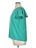 Monteri 100% Polyester Teal Short Sleeve Top Size XL (petite) - photo 5