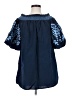 Zara Basic Blue Short Sleeve Blouse Size S - photo 1