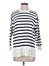 Babaton Stripes White Pullover Sweater Size S - photo 1