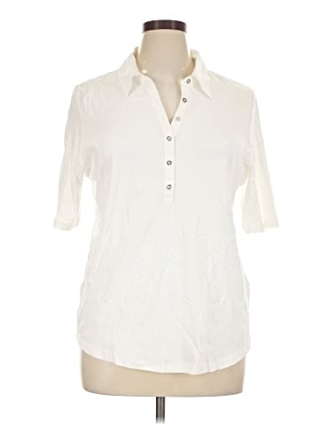 Karen Scott Short Sleeve Blouse (view 1)