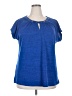 NY Collection Blue Short Sleeve Top Size 2X - photo 1