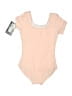 Bloch Solid Tan Pink Leotard Size 6X - 7 - photo 2