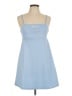 Zara Solid Blue Casual Dress Size L - photo 1