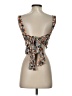 Olivaceous 100% Polyester Orange Sleeveless Top Size S - photo 2