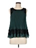 Darling 100% Polyester Teal Sleeveless Blouse Size M - photo 1