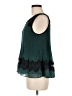 Darling 100% Polyester Teal Sleeveless Blouse Size M - photo 5