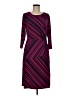 IMAN Chevron-herringbone Burgundy Casual Dress Size M - photo 1