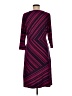 IMAN Chevron-herringbone Burgundy Casual Dress Size M - photo 2