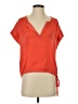 BCBGMAXAZRIA Orange Short Sleeve Blouse Size XS - photo 1