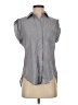 Sam Edelman Gray Sleeveless Button-Down Shirt Size S - photo 1