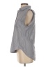 Sam Edelman Gray Sleeveless Button-Down Shirt Size S - photo 5