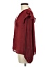 Left Coast by Dolan 100% Polyester Burgundy Long Sleeve Blouse Size M - photo 5