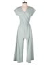 Caution to the Wind Solid Gray Jumpsuit Size S - photo 1
