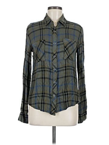 LA Hearts Long Sleeve Button-Down Shirt (view 1)