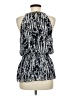 Alfani 100% Polyester Silver Black Sleeveless Blouse Size 6 - photo 2