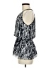 Alfani 100% Polyester Silver Black Sleeveless Blouse Size 6 - photo 5
