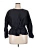 Cos 100% Cotton Black Long Sleeve Blouse Size 14 - photo 1