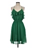 Maude 100% Polyester Solid Green Cocktail Dress Size S (estimated) - photo 1