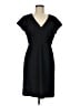 J.Crew 100% Wool Solid Black Casual Dress Size 8 - photo 1