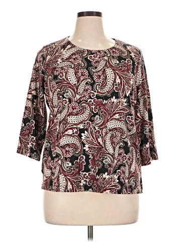 Croft & Barrow 3/4 Sleeve Blouse (view 1)