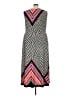 Ashley Stewart 100% Polyester Chevron-herringbone Black Casual Dress Size 26 - 28 Plus - photo 2