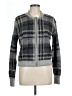 Free People 100% Polyester Plaid Gray Cardigan Size L - photo 1
